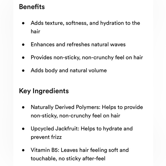 OUAI Travel Size Texturizing Wave Spray - Picture 5 of 5